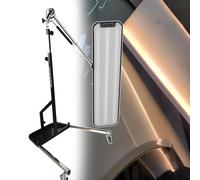 aromaoveite Luce di Ispezione per Riparazione Ammaccature PDR da 95 Cm, Pannello Luminoso PDR, Doppio Alimentatore Ca/CC E Ruote, Adatta per Garage/Officina/Uso Esterno, Batterie Non Incluse Black