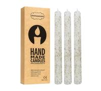 Aromasenses | Candele Fatte a Mano | Confezione da 3 | Profumate da 2 cm x 20 cm | Atossiche e Fatte a Mano | Lunga Durata per il Relax | Profumate Originali | Candele al Sale e Alle Erbe