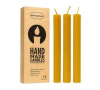 Aromasenses | Candele Fatte a Mano | Confezione da 3 | Profumate da 2 cm x 20 cm |Naturali, Atossiche e Fatte a Mano | Lunga Durata per il Relax | Originali | Candele in Cera Vergine a Nido d'ape