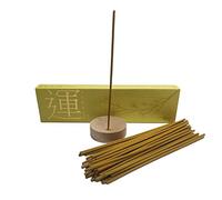 Aromasenses | Incenso Giapponese Fortuna - 50 Bastoncini + Porta-Incenso | 100% Naturale | Fatto a Mano | Armonia | Abbondanza | Buona Energia