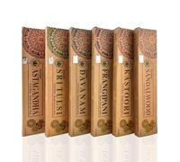 Aromasenses | Incenso Organic Confezione Assortita | 6 Scatole di Bastoncini Naturali | Meditazione e Aromaterapia | Connessione Spirituale, Energia Positiva e Rituali | 100% Ecologico