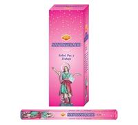 AROMASENSES | Incenso San Pancracio SAC | Confezione da 6 Tubi Esagonali con 20 Bastoncini | Note Agrumate, Erbe Verdi e Resine Chiare | Attira Clienti - Stabilità Lavorativa | Incenso dall'India