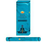 Aromasenses Incenso Sette Chakras Hexagonal Sac | Confezione da 6 Tubetti con 20 Bastoncini | Equilibrio Energetico Completo | Ideale per Meditazione, Purificazione e Rilassamento | Aroma Naturale