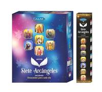 Aromasenses.- Incenso Ullas 7 Arcangeli | Scatola completa con 12 confezioni x 7 modelli con 5 bastoncini ciascuno | Totale 420 Bastoni (7 Arcangeli)