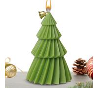 Aromaterapia di candela natalizia fatta per la fatta a mano in forma di albero, decorazione natalizia profumata, accogliente ornamento stagionale | Decorazione decorativa per la casa per complean