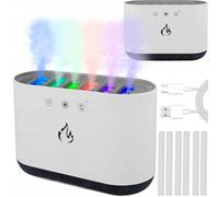 AROMATERAPIA DI DIFFUSER RGB LED 6 ugelli USB 900 ml umidificatore