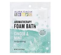 Bagno Schiumoso Aromaterapico Zenzero Menta 2,5 Oz Di Aura Cacia
