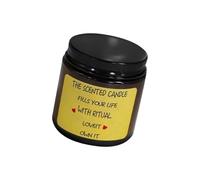 Aromatherapys Profumato Donne Senza Fumo Lunga Durata Cere di Soia Candled per la Casa Profumato Regalo di Compleanno Vaso di Vetro di Cera di SOYA