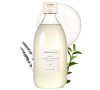 AROMATICA Serene bagnoschiuma alla lavanda e maggiorana 10,14 once / 300 ml, vegano, detergente quotidiano sotto la doccia miscelato con profumi di derivazione naturale