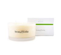 Aromaworks - Inspire Candle 3 stoppini - Bergamotto e pepe nero - Cera di soia - Oli essenziali - Revive and Energize - Senza fumo - Brucia a lunga durata - Naturale e Cruelty Free - Grande - 399,7 g