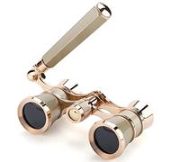Aroncent Binocolo da teatro 3 x 25 mini binocolo compatto con manico per adulti bambini donne in opera concerto musicale