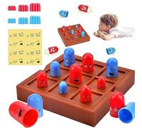 ARONRAVE Tic Tac Toe Big Eat Small Game, Tic Tac Toe Game Gioco da Tavolo Interattivo per L'educazione Precoce Classico Gioco da Tavolo per Famiglie Divertente Gioco Interattivo Feste Bambini Adulti