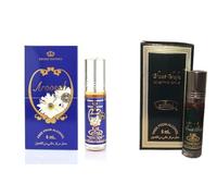 Aroosah & Saat Safa Concentrated Perfume Oil Roll-On Combo Pack of 2 (6ml Each) | Long Lasting Alcohol-Free Attar for Men & Women