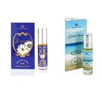 Aroosah & Zahrat Hawaii Concentrated Perfume Oil Roll-On Combo Pack of 2 (6ml Each) | Long Lasting Alcohol-Free Attar for Men & Women