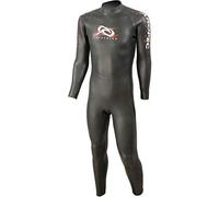 Aropec Men' s, 1 Pezzi, Triathlon Muta in Neoprene, Colore: Nero/Rosso, 2 Pezzi, Uomo, 1-Piece Triathlon Neoprene, Schwarz - Schwarz/Rot