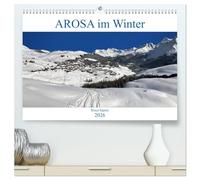 AROSA im Winter (hochwertiger Premium Wandkalender 2026 DIN A2 quer), Kunstdruck in Hochglanz: Wintersport und Erholung im beliebten alpinen Klimakurort