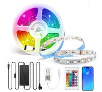 Arotelicht 24V RGBW WIFI StrisciaLED Kit Strisce 5050 SMD RGB+Bianco Caldo 4 in 1 con WLAN Smart Controller, Compatibile con Alexa, Google Home Striscia LED Decorazione per Casa, Festa, Bar.