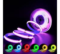 Arotelicht 24V Striscia LED COB RGB 2m, Strisce LED dimmerabile catena luminosa ad alta densità 576LEDs/M IP20 per camera da letto cucina casa decorazione(senza alimentazione)