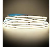 Arotelicht 5m Striscia LED COB 4000K, Bianco neutro 12V Nastri LED COB 320LEDs/m senza adattatore Dimmerabile Flessibile Luminosa Luci Strisce IP20 per Camera da Letto Cucina Decorazione Interni