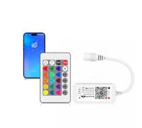 Arotelicht RGB Controller LED striscia di luce,Controllo tramite app/controllore remoto,controllo dimmer per sistema Android/iOS,striscia di luci LED,5V/12V/24V, RGB (4 foro stenopeico