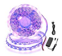 Arotelicht Striscia LED 5M UV Luce Nera Con Alimentatore SMD5050 IP20 UV LED Strip 300LEDs Può essere tagliato Striscia di luce