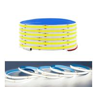 Arotelicht Striscia LED COB da 2M 6000K Bianco Freddo, 24V 640 LED, Larghezza 8mm, Tagliabile ogni 5cm, IP20 Illuminazione Interna per Scaffali Armadi Decorazione (Autoadesiva)