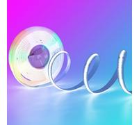 Arotelicht Striscia LED COB RGBCW 24 V 5 m, Strisce COB LED RGB+CW RGB Bianco freddo dimmerabile 5pin catena luminosa ad alta densità 784 LED/M 12mm IP20 per camera da letto cucina casa