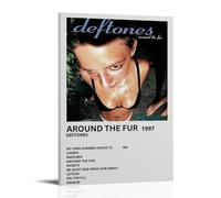 Around The Fur-DeftonesPoster per camera da letto, stampa estetica su tela, decorazione artistica da parete, per soggiorno e camera da letto, con cornice, stile 40 x 60 cm