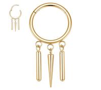 AROWRO Piercing orbitale per cartilagine dell'orecchio, con conchiglia, in acciaio chirurgico 316L, anello per setto nasale, per donne e uomini