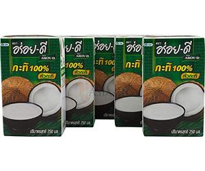 Aroy-D - Latte di cocco con E435 - Confezione da 5 (5 x 250 ml)
