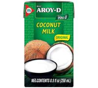 AROY-D Latte di cocco latte di cocco 250 millilitri con droghiere pufai