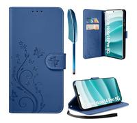 AROYI Cover Compatibile con Xiaomi Redmi Note 14 Pro 5G /Note 14 Pro+ 5G/Poco X7 5G, Retro Design Flip Caso in PU Pelle Premium Portafoglio Slot per Schede Chiusura Magnetica Custodia Blu Scuro