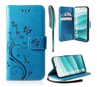 AROYI Cover Compatibile con Xiaomi Redmi Note 14 Pro 5G /Note 14 Pro+ 5G/Poco X7 5G, Retro Design Flip Caso in PU Pelle Premium Portafoglio Slot per Schede Chiusura Magnetica Custodia Blu