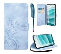 AROYI Cover Compatibile con Xiaomi Redmi Note 14 Pro 5G /Note 14 Pro+ 5G/Poco X7 5G, Retro Design Flip Caso in PU Pelle Premium Portafoglio Slot per Schede Chiusura Magnetica Custodia Blu Nebbioso