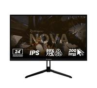Arozzi Nova 24" Monitor Gaming IPS FHD 200 Hz, 1 ms, FreeSync, HDR, altoparlanti integrati - Nero