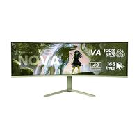 Arozzi Schermo PC Gamer Nova 34" curvo VA 165Hz - Display Gaming Ultra Large QHD 1440p - Adaptive Sync, HDR10, senza sfarfallio, colori 90% sRGB - Compatibile con PC e console - Verde foresta