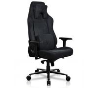 Arozzi Vernazza XL Supersoft™ - Sedia da gioco o ufficio in tessuto resistente, cuscino lombare e collo in memory foam, portata: 170 kg, schienale bloccabile - (Pure Black)
