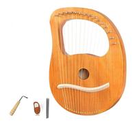 arpa 16/19 Corde Lira Arpa Canzone D'amore Musica Pollice Liuto Strumento A Corde Regalo Con Chiave Per Accordatura(Wooden16)