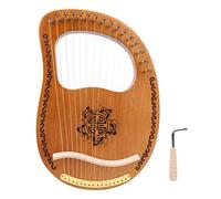 Arpa 16 Stringhe Mogano Portatile Strumento Musicale Ideale per Principianti Suono Piacevole Struttura Durevole Ottima per l'Apprendimento a Casa o in Viaggio
