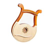 Arpa a 19 corde, tronchi di mogano, abete rosso, arpa, strumento per pianoforte a dito a scheda singola entry-level con strumento di accordatura, lira, arpa per principianti