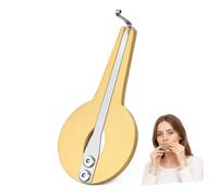 Arpa a Bocca Mongola Strumento Musicale Etnico Portatile, in Metallo | Timbro Espressivo e Suono Stabile, Finitura Dorata Circolare, per Prove, Composizione e Studio Colore Casuale