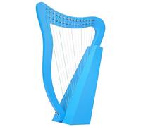 Arpa a Leva con Borsa per Lo Stoccaggio Chiave di Sintonia Panno di Pulizia, Lyre Harp per Gli Amanti Della Musica Arpa Lira Strumento a Corda Concerto(15 Tones - Blue Gift Pack)