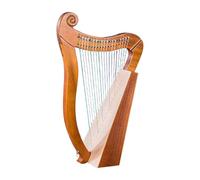 Arpa a leva in legno a 19 corde, strumento musicale portatile da grembo, con chiave per l'accordatura e custodia, ideale per principianti, appassionati di musica, adulti e bambini.
