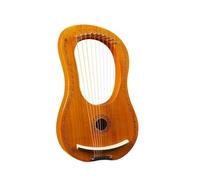 Arpa a lira a 10 corde con kit di accordatura, arpa in legno fatta a mano per principianti, musica classica e viaggi (finitura tronco di renne) (10 toni di colore floreale)