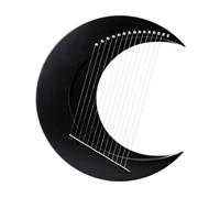 Arpa A Lira A 15 Corde, strumenti musicali a corda, arpa musicale leggeram, con chiave per accordatura, corde, per la pratica musicale facile e l'apprendime(Black)