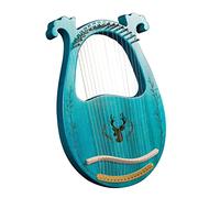 Arpa a lira a 19 corde in legno, scatola di risonanza per arpa a lira, strumento a corde e chiave per accordatura