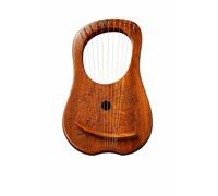 Arpa a lira con drago celtico gallese/lira in legno Sheesham