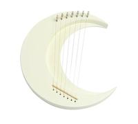 Arpa a lira Crescent Moon Lyre Harp 7 corde Lyra portatile Piano Mini strumento musicale a con istruzioni Chiave for accordatura