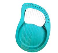 Arpa a lira in legno 16 corde verde puro lira arpa in legno di mogano professione strumento musicale a con sintonizzazione regalo for principianti