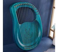 Arpa a lira in legno a 16 corde, strumento a corde in legno di mogano con borsa per il trasporto/chiave per accordatura/backup 16 corde, per adulti principianti amanti della musica, miglior regalo